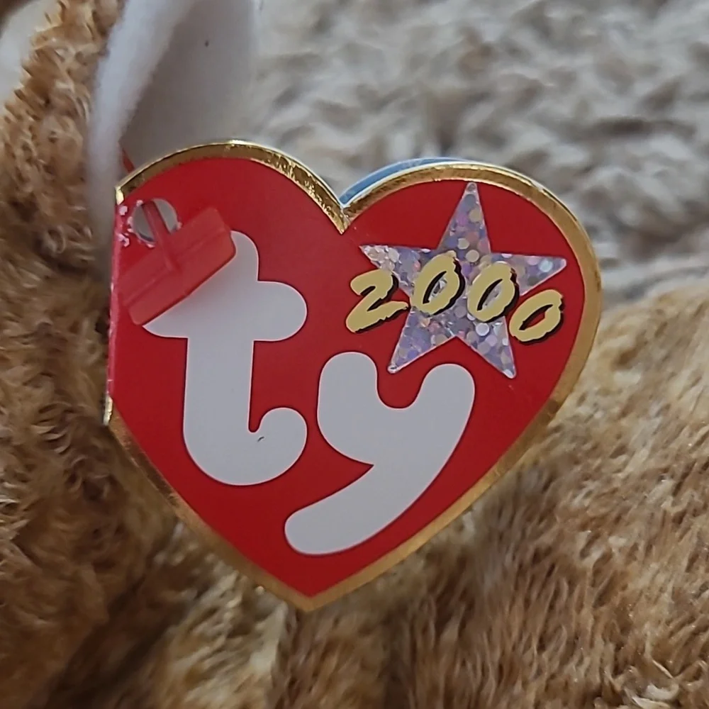 TY Beanie Baby - 2000 Roxie the Reindeer-Red Nose - Picture 2 of 8